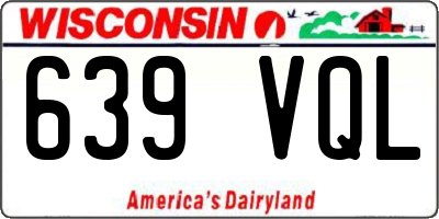 WI license plate 639VQL