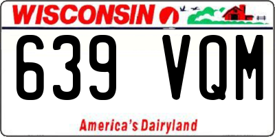 WI license plate 639VQM
