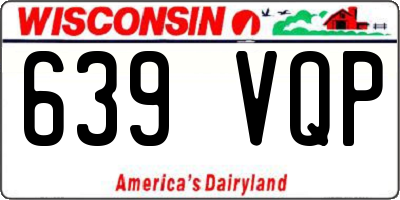 WI license plate 639VQP
