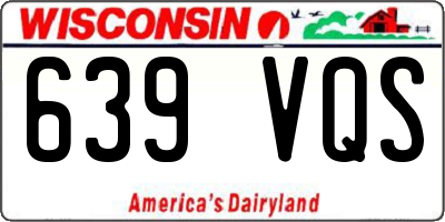 WI license plate 639VQS