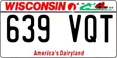 WI license plate 639VQT