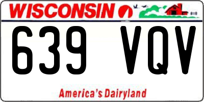 WI license plate 639VQV