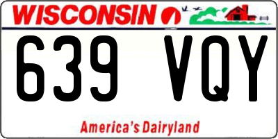 WI license plate 639VQY