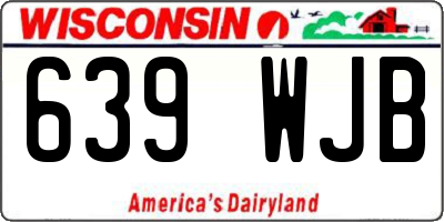 WI license plate 639WJB