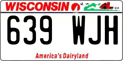 WI license plate 639WJH