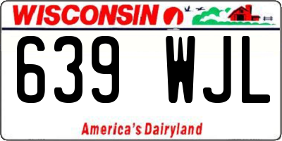 WI license plate 639WJL