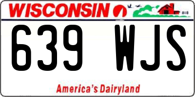 WI license plate 639WJS