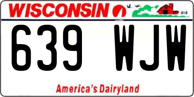 WI license plate 639WJW