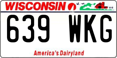 WI license plate 639WKG