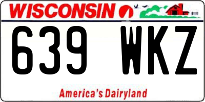 WI license plate 639WKZ