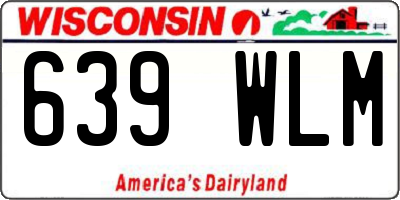 WI license plate 639WLM