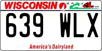 WI license plate 639WLX