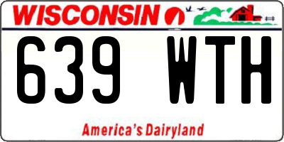 WI license plate 639WTH