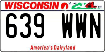 WI license plate 639WWN