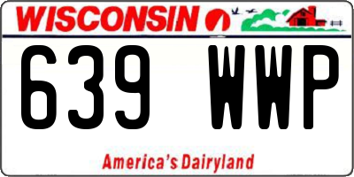 WI license plate 639WWP