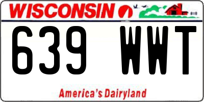 WI license plate 639WWT