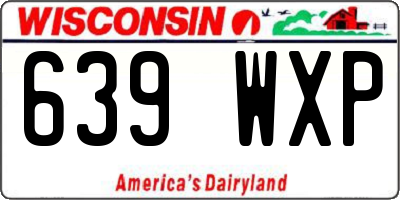 WI license plate 639WXP