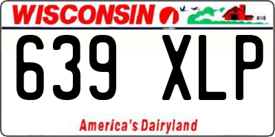 WI license plate 639XLP
