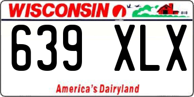 WI license plate 639XLX