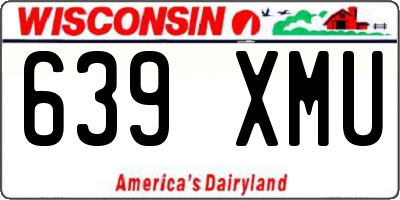 WI license plate 639XMU