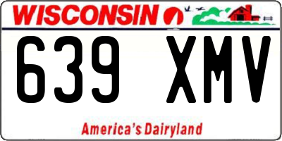 WI license plate 639XMV