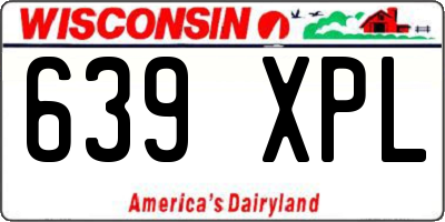 WI license plate 639XPL