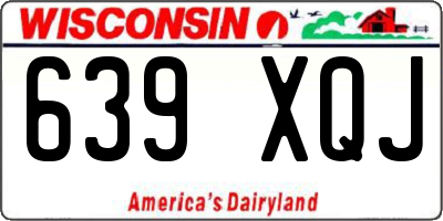 WI license plate 639XQJ