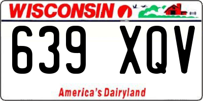 WI license plate 639XQV