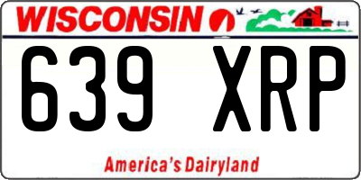WI license plate 639XRP
