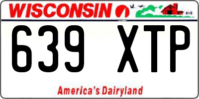 WI license plate 639XTP