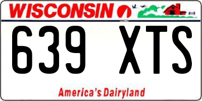 WI license plate 639XTS