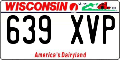 WI license plate 639XVP