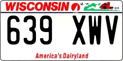 WI license plate 639XWV