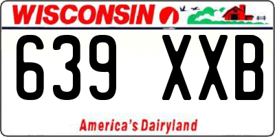 WI license plate 639XXB