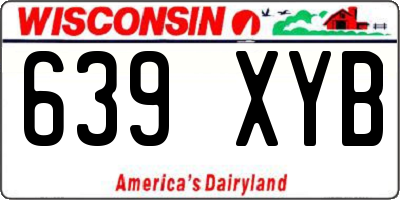 WI license plate 639XYB