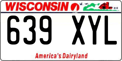 WI license plate 639XYL