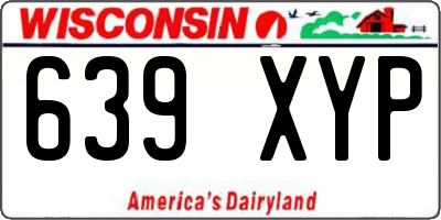 WI license plate 639XYP