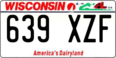 WI license plate 639XZF