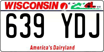 WI license plate 639YDJ