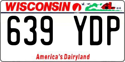 WI license plate 639YDP