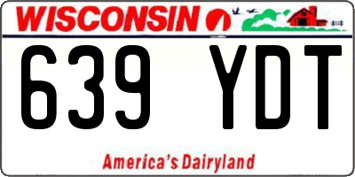WI license plate 639YDT