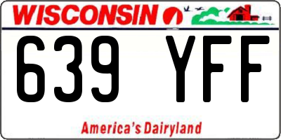 WI license plate 639YFF