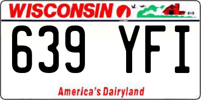WI license plate 639YFI