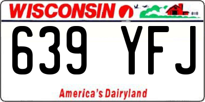 WI license plate 639YFJ