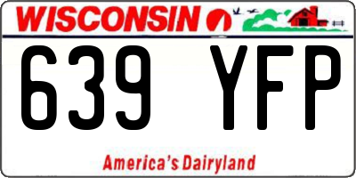 WI license plate 639YFP