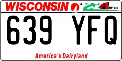 WI license plate 639YFQ