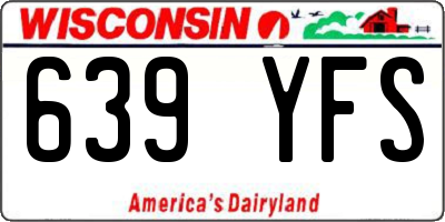 WI license plate 639YFS