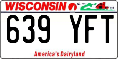 WI license plate 639YFT