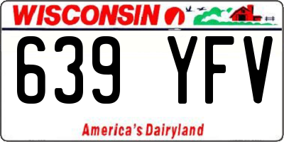 WI license plate 639YFV