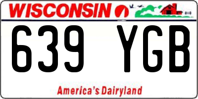 WI license plate 639YGB